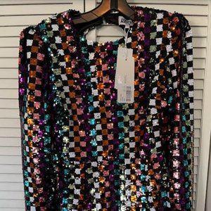 SEQUIN MINI DRESS (L) - NWT